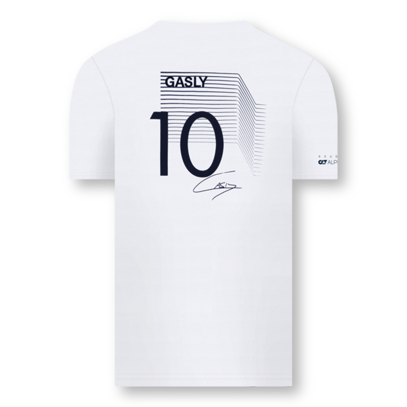 Logo FIA T-shirt ALPHA TAURI Pierre GASLY Blanc pour Homme
