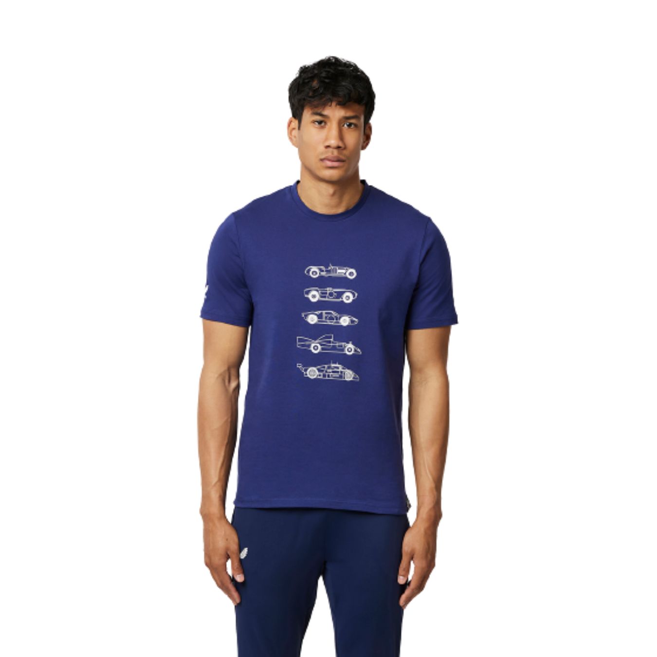 Logo FIA T-shirt 24H DU MANS Voiture bleu pour homme