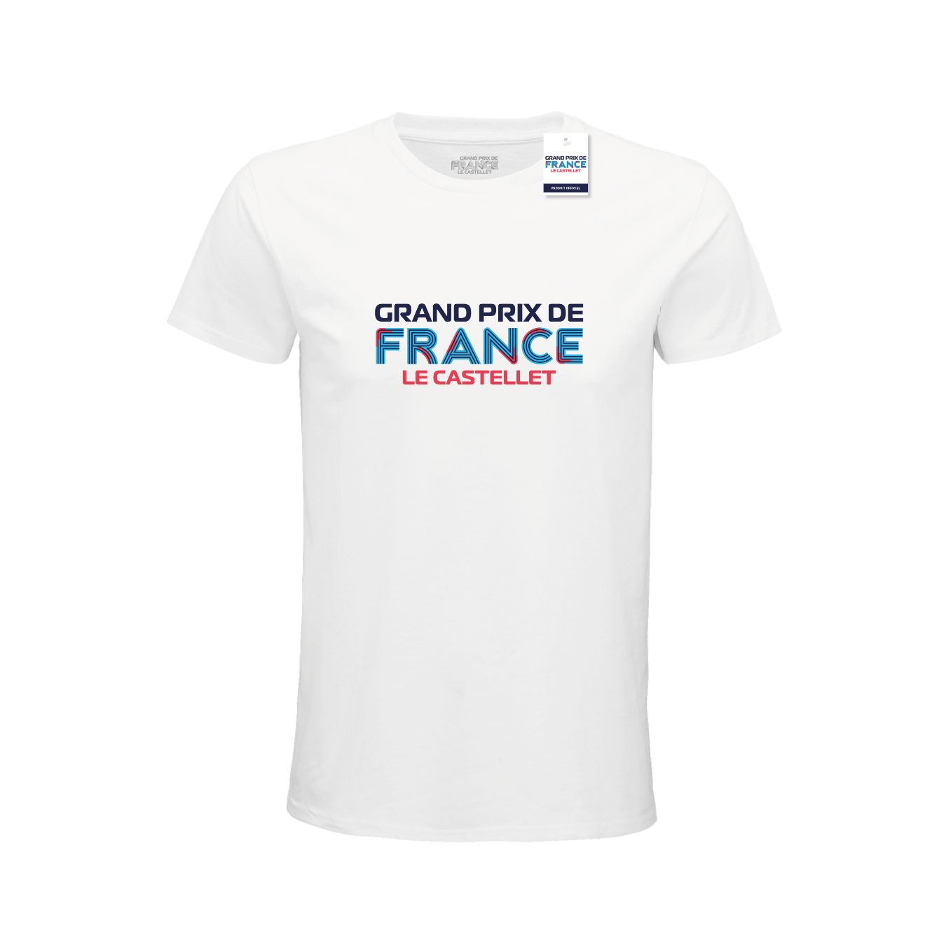 Logo FIA T-shirt GRAND PRIX DE FRANCE Blanc pour homme