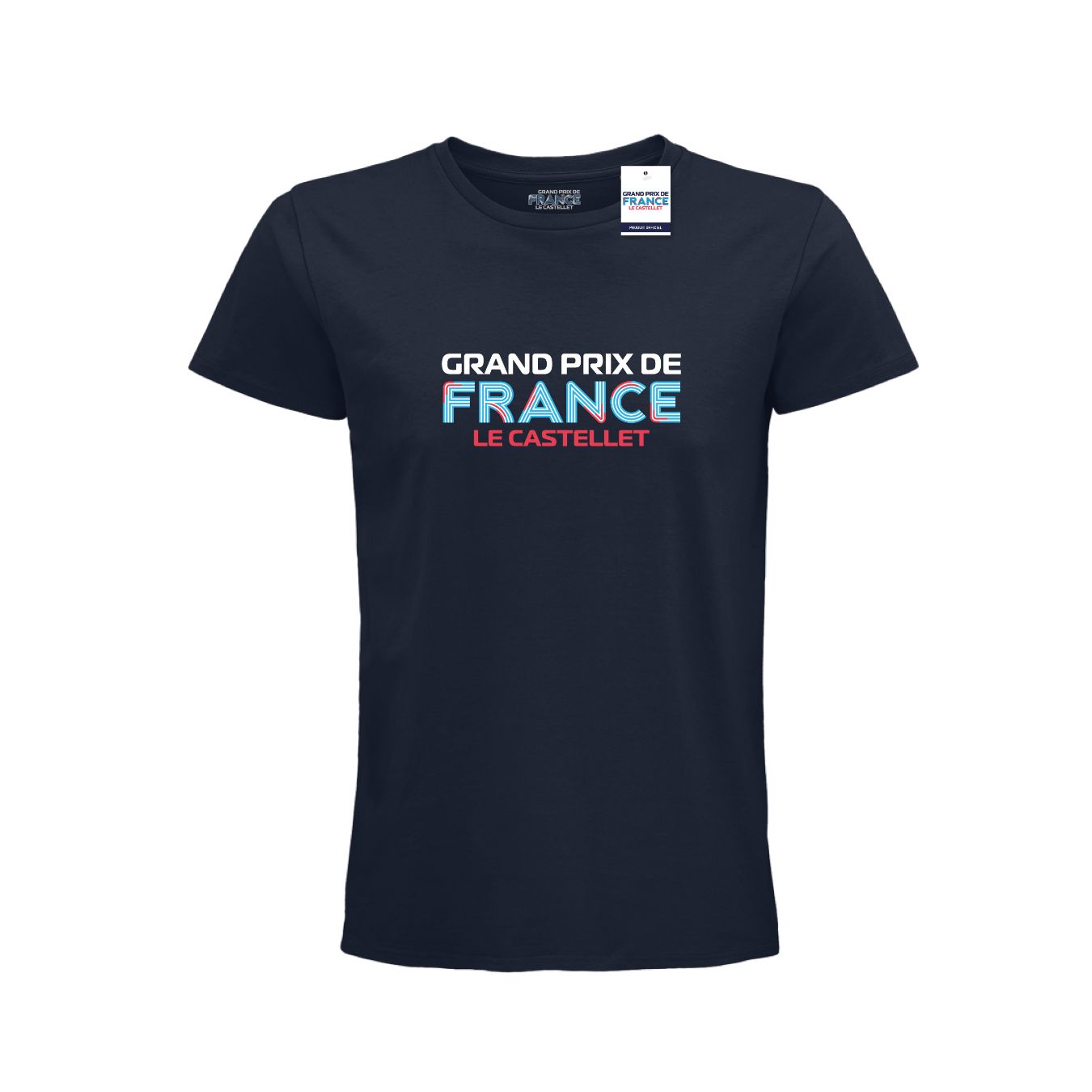 Logo FIA T-shirt GRAND PRIX DE FRANCE Bleu pour homme